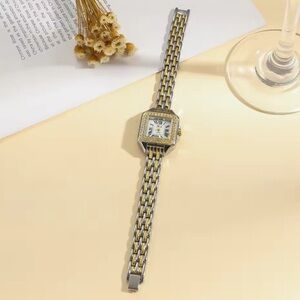 Panthere Classic Square Two Tone Watch